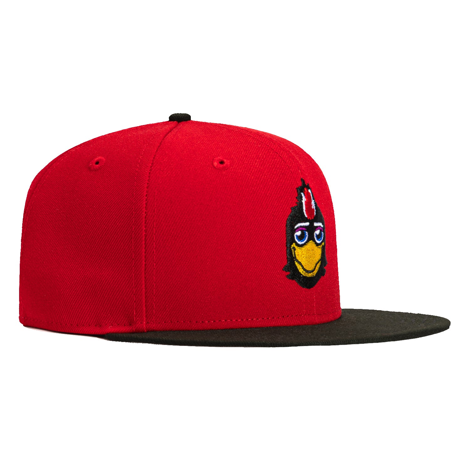 New Era 59Fifty Mascot Chicago Blackhawks Tommy Hawk Snapback Hat - Red & Black Adjustable Baseball Cap for Men & Women - Perfect for Sports Games, Fan Events & Casual Wear