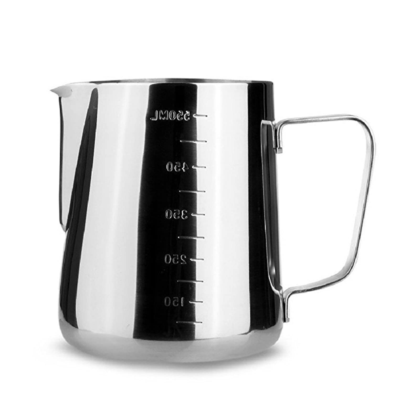 Premium 304 Stainless Steel Milk Frothing Pitcher - 350ml Barista Espresso Coffee Cup for Latte, Cappuccino & Hot Chocolate - Professional Kitchen Tool for Home & Café Use