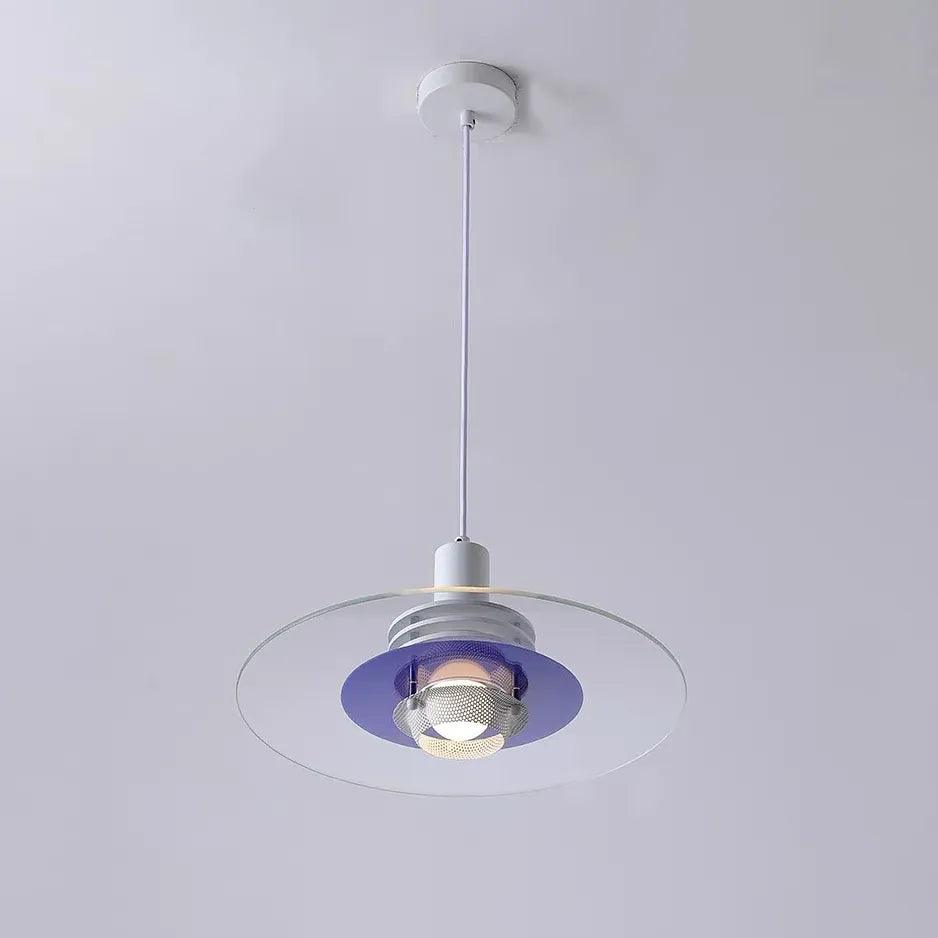 Modern Round Transparent Glass Pendant Light - Elegant Ceiling Lighting for Dining Room, Kitchen, Living Room & Bedroom