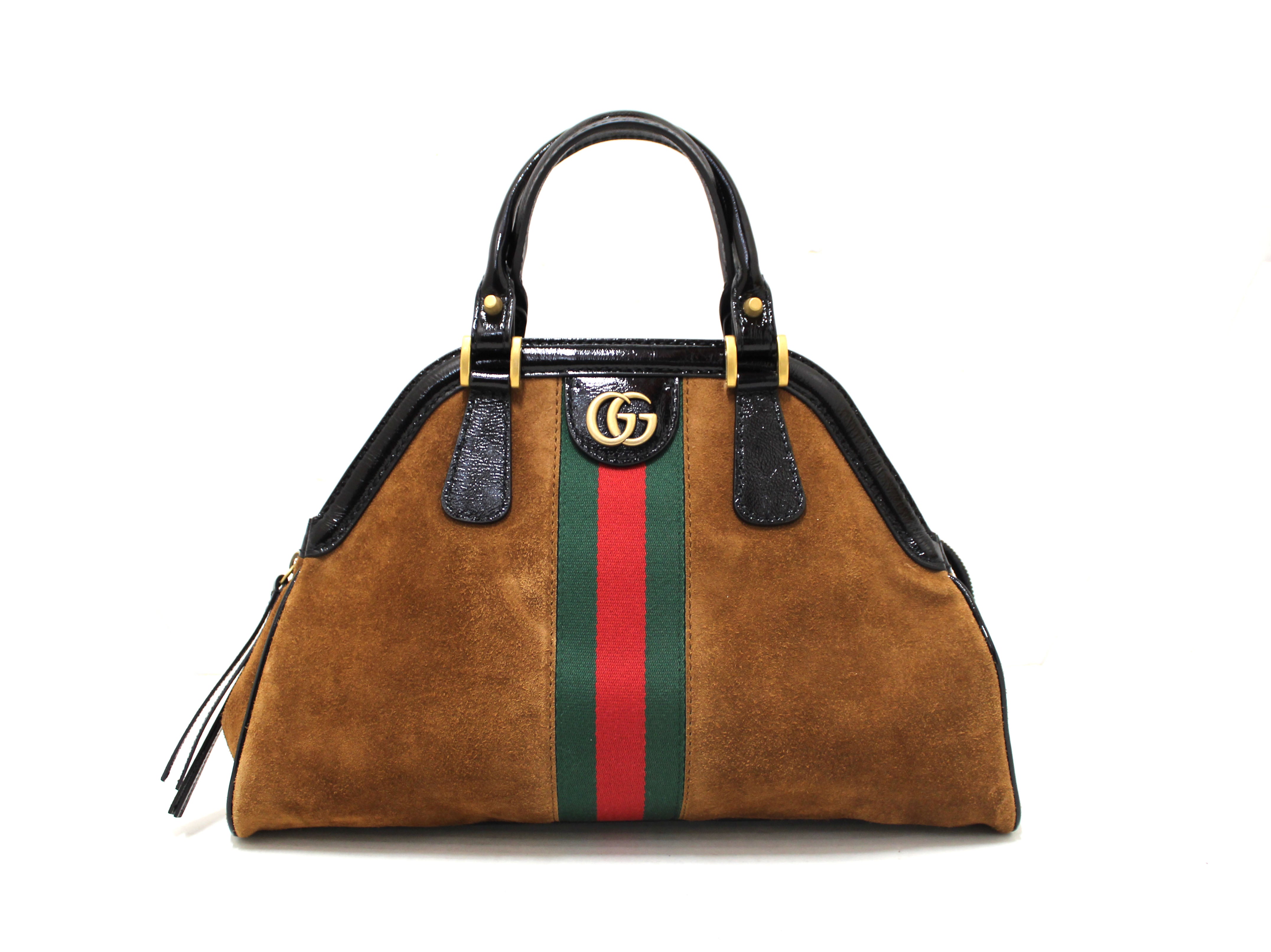 Authentic Gucci Ophidia ReBelle Medium Top Handle Bag in Brown (Nocciola) - Perfect for Work, Travel & Luxury Fashion Accessories