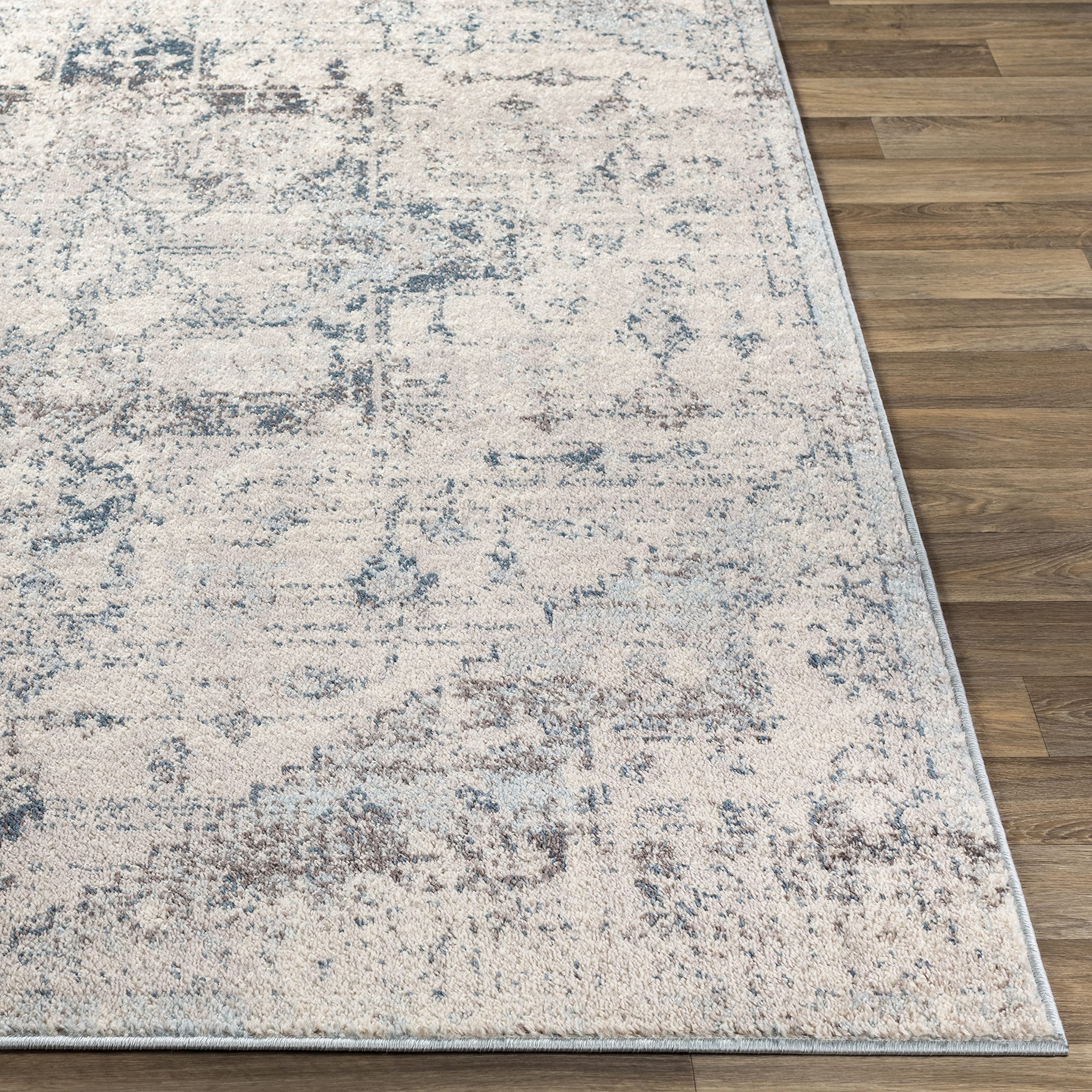Mark&Day 6x9 Isere Traditional Ivory Area Rug - Soft Beige & White Carpet for Living Room, Bedroom, Kitchen - 6'7