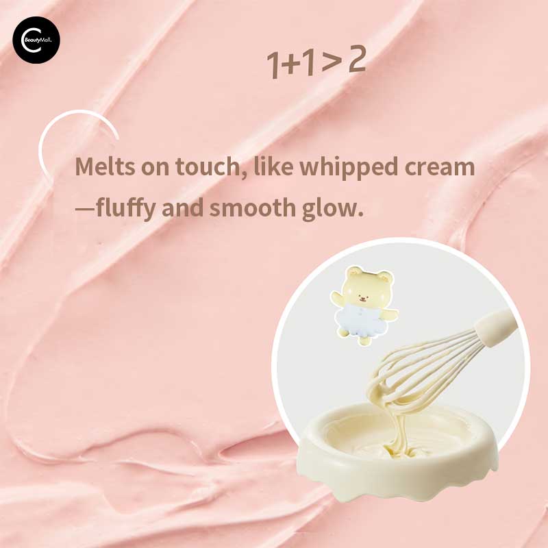 LEEMEMBER Bear Waltz Dewy Glow Highlighter Balm - Creamy Face Highlighter Stick for Cheeks, Eyes & Body - Natural Glow Makeup for Day & Night Wear