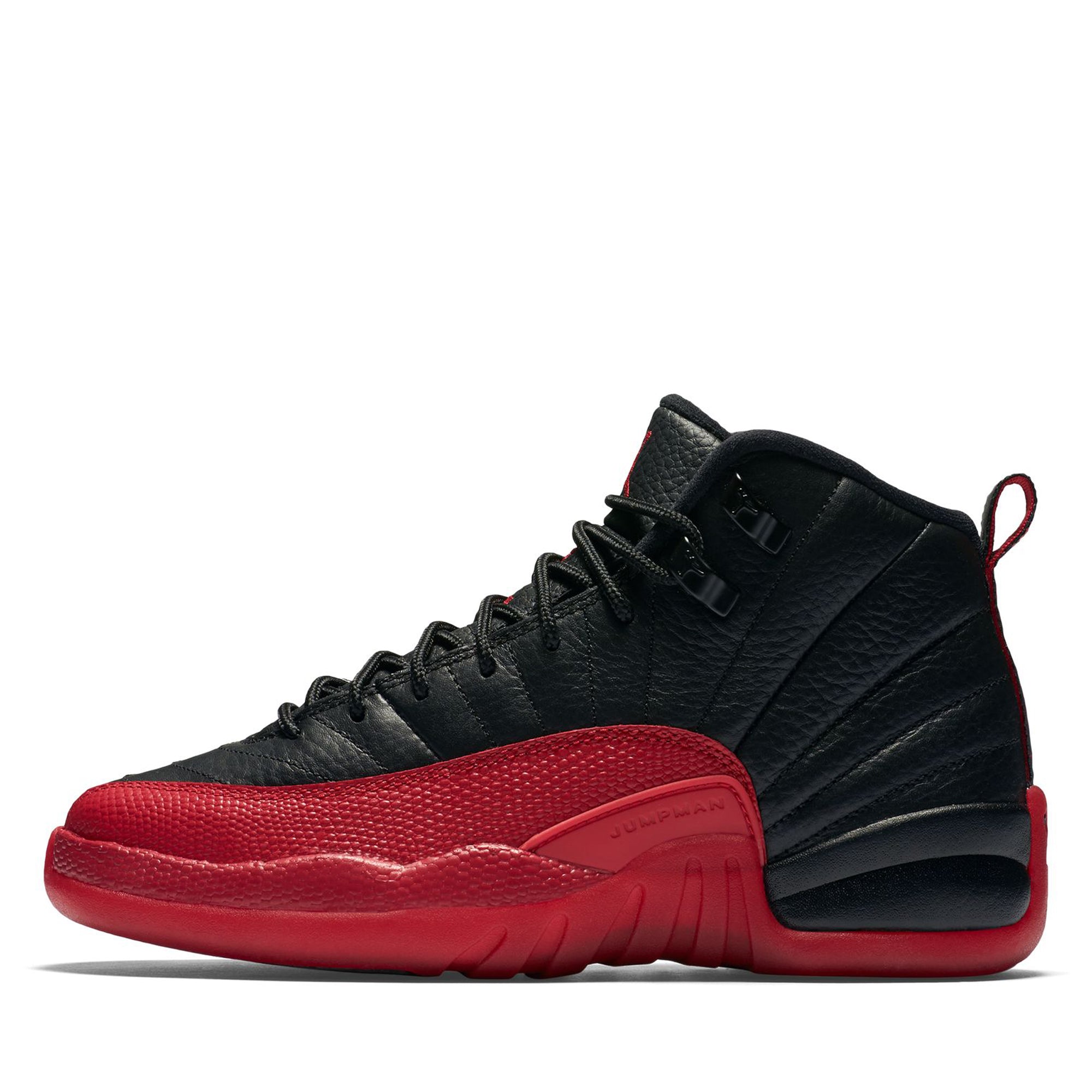 Air Jordan 12 Retro 'Flu Game' GS Basketball Shoes - Black/Varsity Red - Kids' Size - Perfect for Basketball Games & Sneaker Collectors