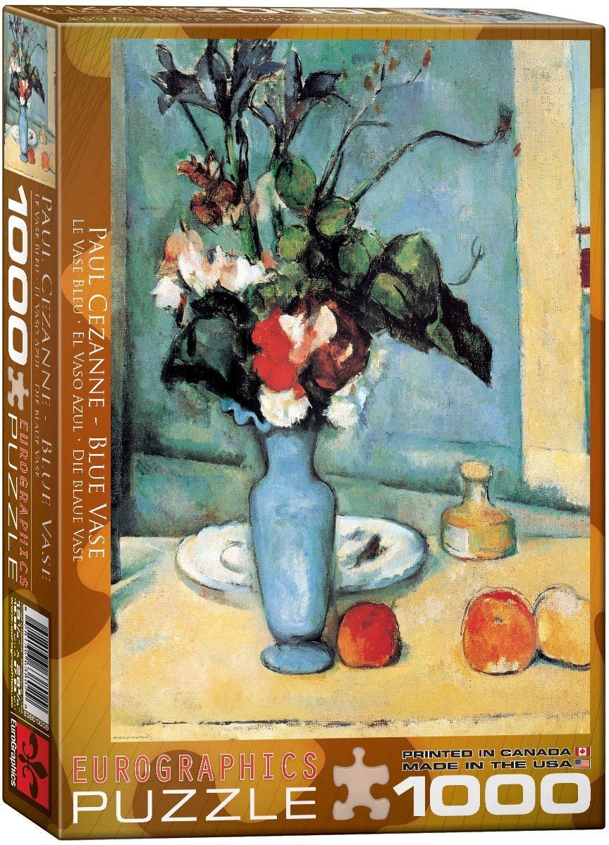 Eurographics 1000-Piece Jigsaw Puzzle - Cezanne's Blue Vase Art Puzzle for Adults | Challenging Fine Art Puzzle for Home Decor, Relaxation & Family Game Night