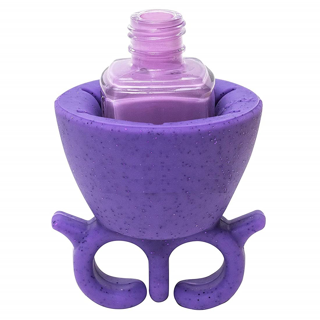 Professional Nail Polish Bottle Display Silicone Round Holder Stand - 2 Pack Multicolor for Salon, Home, and Travel Organization