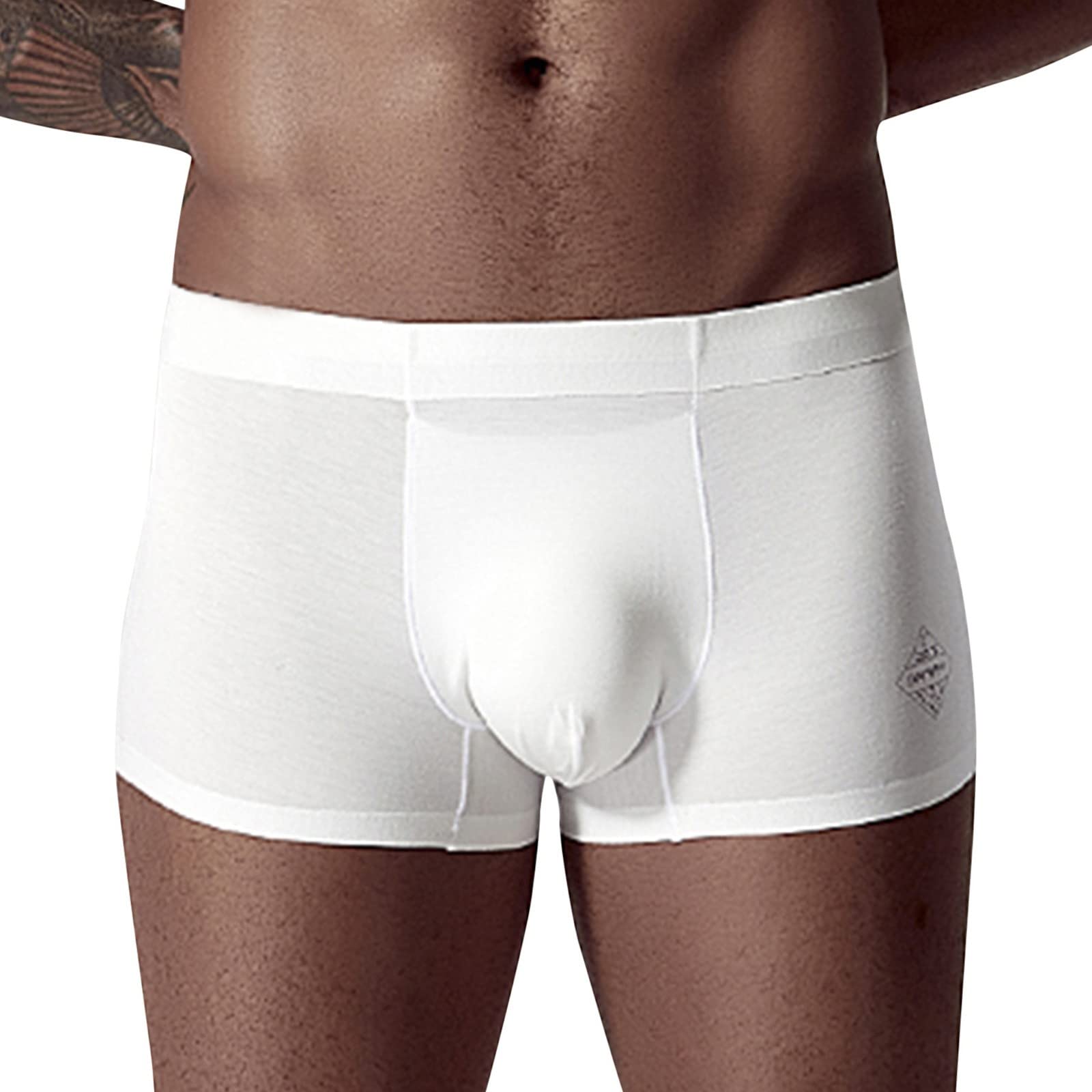**Men's Sexy Boxer Shorts - Breathable Cotton Underwear for Men, Solid Color Casual Knickers | Perfect for Everyday Wear, Gym & Sleep**