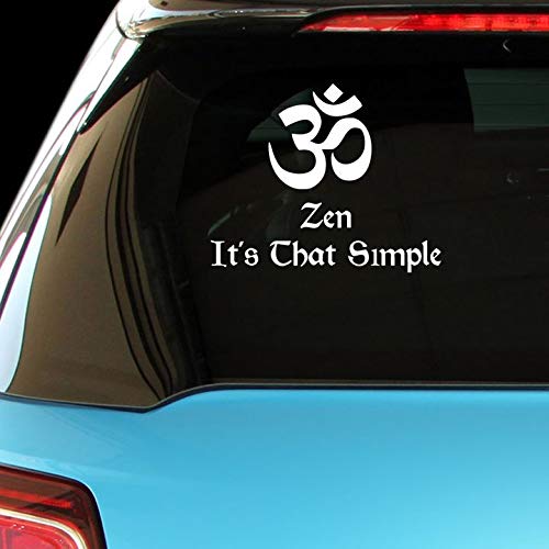 Peaceful Warrior Namaste Yoga Car Laptop Wall Sticker Decal - Inspirational Vinyl Art for Yoga Studios, Offices, Bedrooms & Meditation Spaces