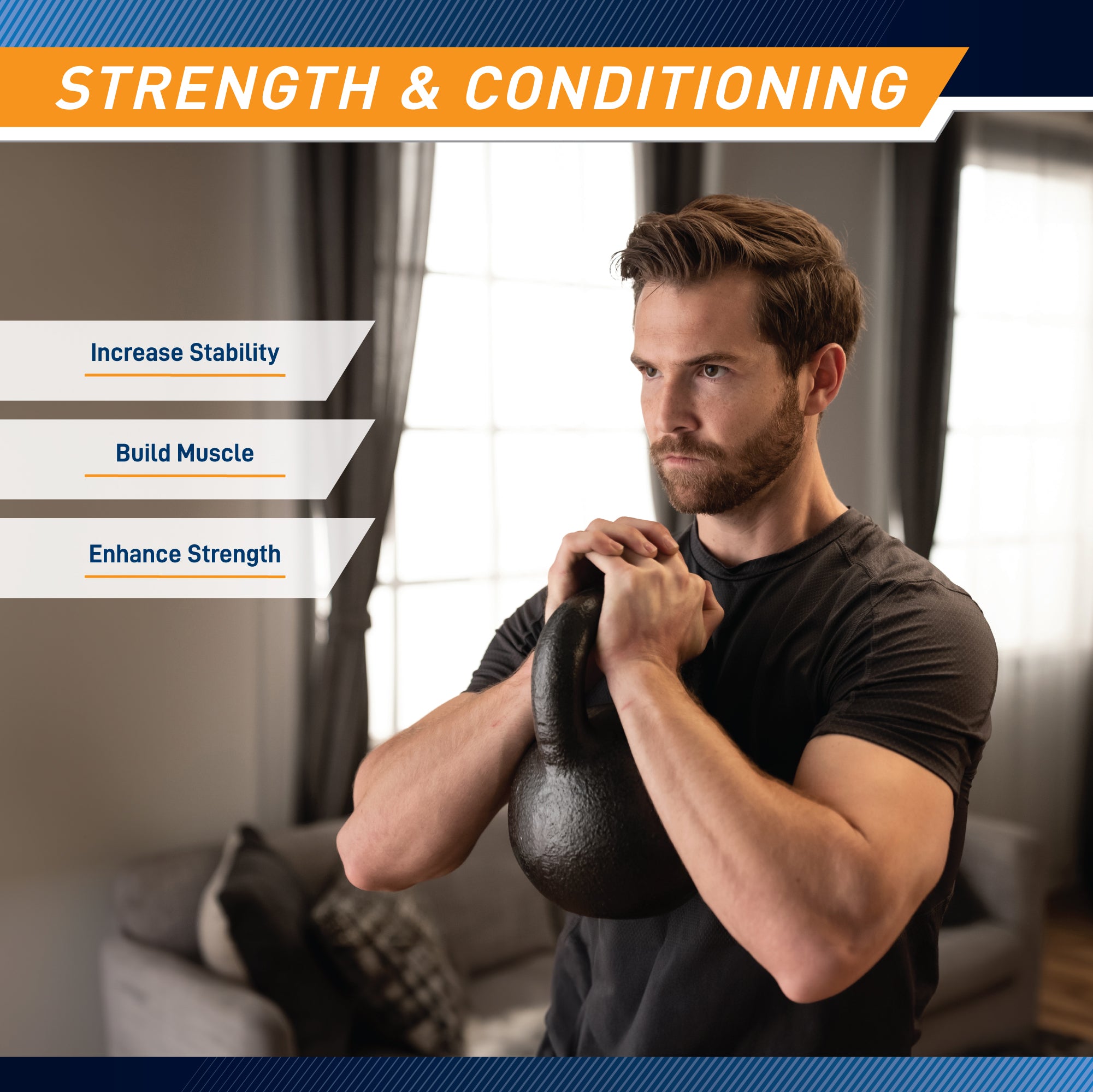 45lb Hammertone Kettlebell - Heavy Duty Cast Iron Kettle Bell for Strength Training, CrossFit, and Home Gym Workouts | Perfect for Weightlifting, HIIT, and Functional Fitness Exercises