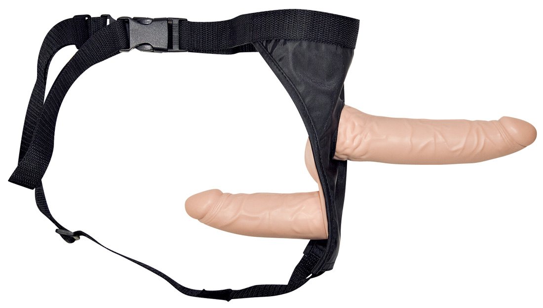 Realistic Double Strap-On Dildo Harness for Couples - Perfect for Role Play, BDSM, and LGBTQ+ Intimacy