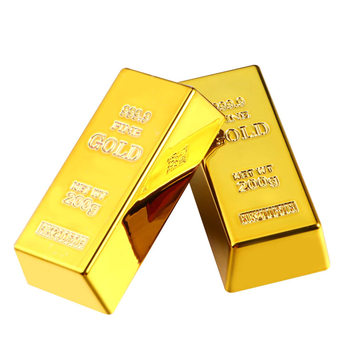 ABOOFAN Gold Bar Door Stopper & Paperweight - Movie Prop Replica for Home Office Decoration - Fun Gift for Kids & Collectors - Perfect for Themed Parties, Movie Nights, and Office Organization
