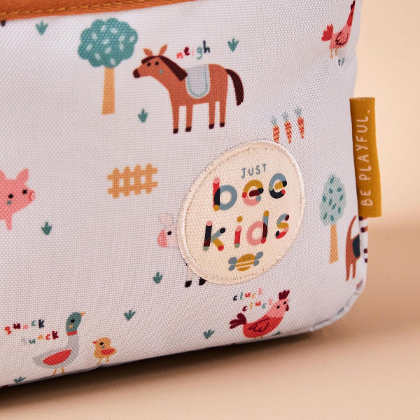 Farm Themed Insulated Lunch Bag for Kids & Adults - Eco-Friendly Reusable Cooler for School, Work, Picnics & Outdoor Activities