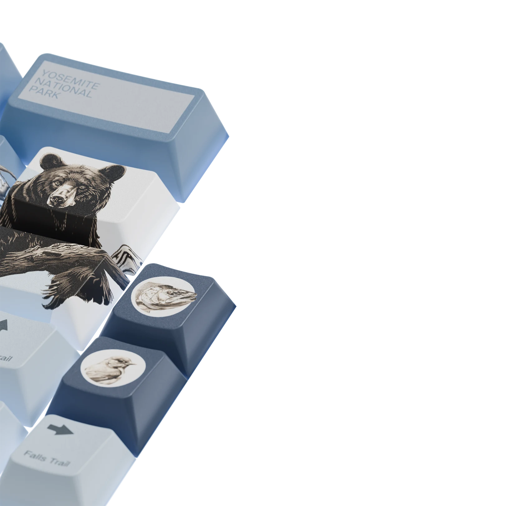 Limited Edition Yosemite Keycaps - Custom Mechanical Keyboard Keycaps for Gaming & Typing - Perfect for PC, Mac, and Office Use