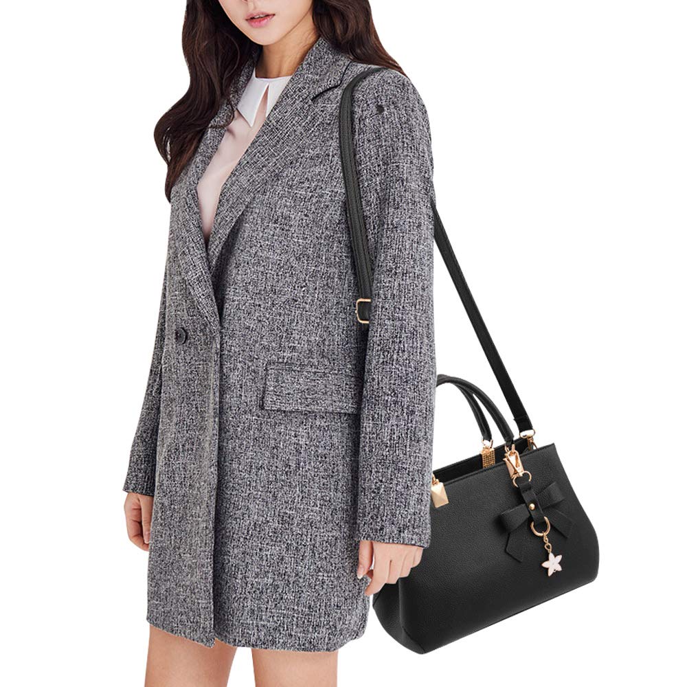 ACNCN Women's PU Leather Fashion Handbag - Stylish Designer Shoulder Bag & Top Handle Purse for Work, Travel & Daily Use