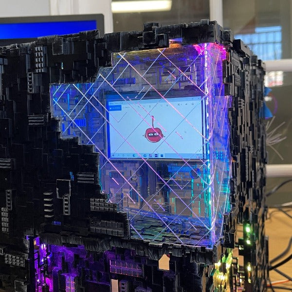 Star Trek: Picard PRIDE Edition Borg Cube ATX PC Case - Premium Gaming Computer Tower for Sci-Fi Fans & Collectors - Perfect for Gaming Setups, Themed Builds & Star Trek Memorabilia Display