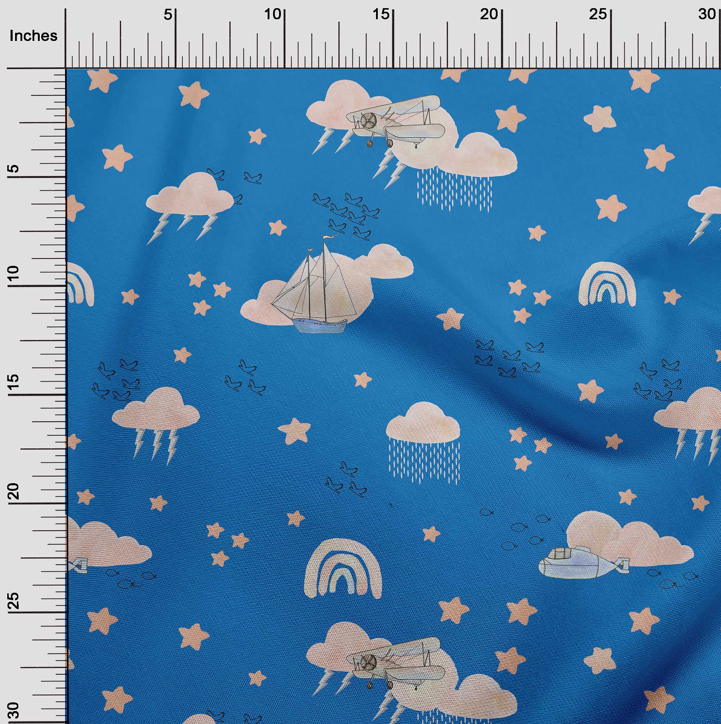 Premium 100% Cotton Poplin Twill Peach Fabric - 56