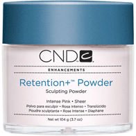 CND Retention Sculpting Powder - Intense Pink 3.7 oz | Professional Nail Sculpting & Extension Powder for Salon & DIY Manicures at Home