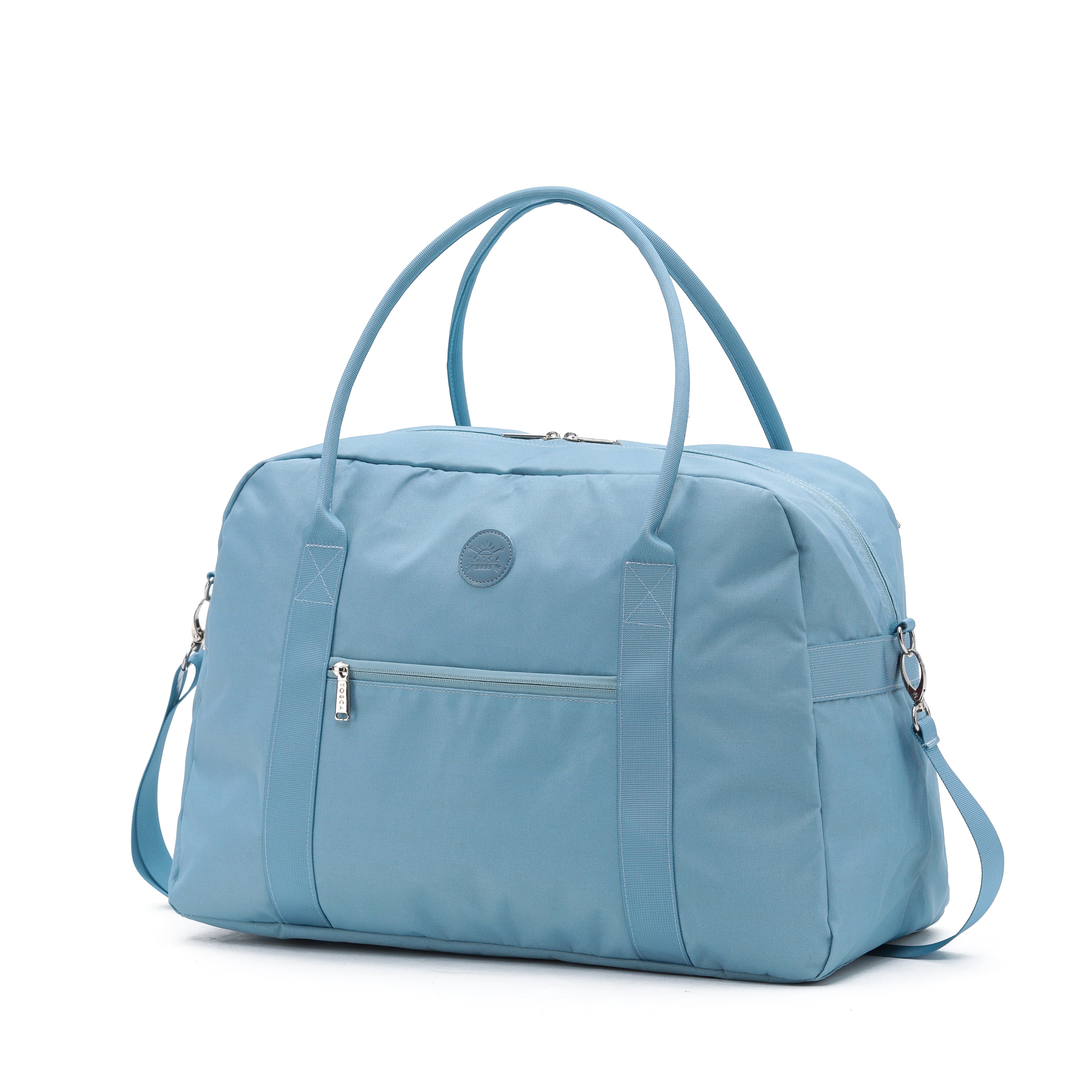 Tosca TCA935 Cabin Tote Bag - Waterproof Travel Carry-On Duffel with Spacious Interior | Perfect for Airplane, Cruise & Weekend Getaways (Ocean Blue)