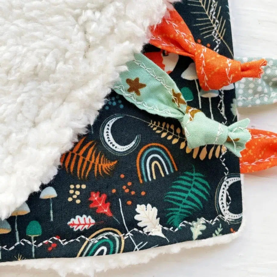 Handmade Soft Sensory Crinkle Toy - Fox & Rainbows Design | Cute Baby Teething Toy for Infants & Toddlers | Perfect for Sensory Play, Early Learning & Travel Entertainment