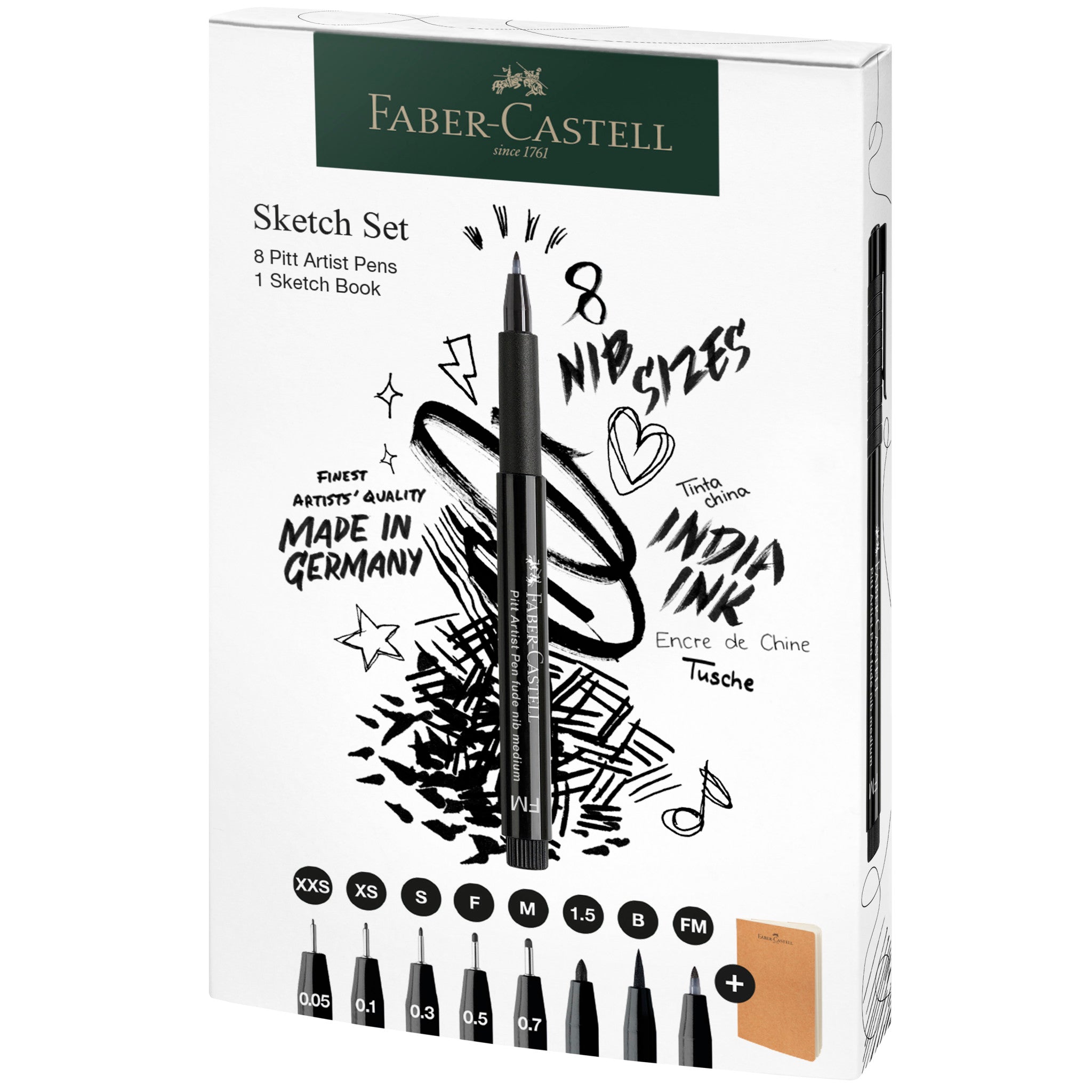 Pitt Artist Pen Sketchbook Set #267102 - Premium Drawing & Sketching Supplies for Artists, Students & Professionals - Perfect for Sketching, Doodling & Art Projects