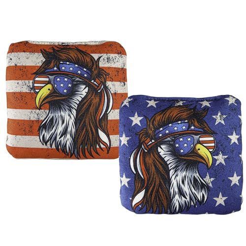 Blue/Red not so Bald Eagle