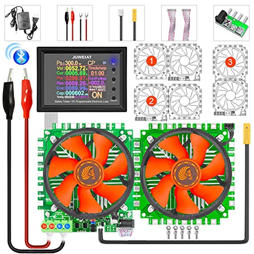 DL24M 300W Car Battery Tester - 12V Electronic Load Battery Capacity Analyzer for 18650/Li-ion/Power Banks - Voltage Indicator & Intelligent Discharge Resistance Checker - Perfect for Auto Repair & DIY Battery Testing