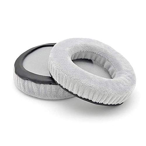 Velvet Ear Pads Replacement Cushions - Soft Foam Ear Covers for Superlux HD681EVO HD668B HD669 HD662 HD662B Headphones (Grey) - Perfect for Gaming, Music & Long Wear Comfort