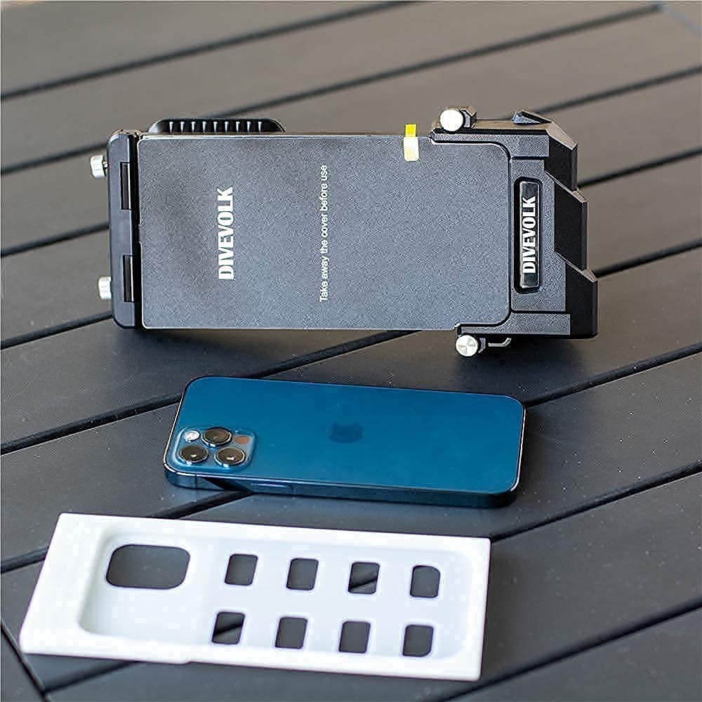 DIVEVOLK Seatouch 3 Waterproof iPhone Diving Case - Compatible with iPhone 6P/7P/8P/X/XS/XS Max/XR/11/11 Pro/11 Pro Max/12/12 Pro/12 Mini - Perfect for Underwater Photography, Snorkeling & Scuba Diving Adventures