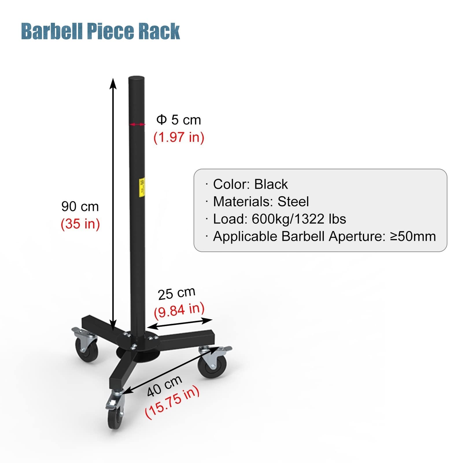ERRULAN Olympic Weight Plate Rack with Wheels - Heavy Duty Vertical Weight Plate Storage for Home Gym, Garage & Strength Training - Perfect for Organizing Free Weights & Saving Space