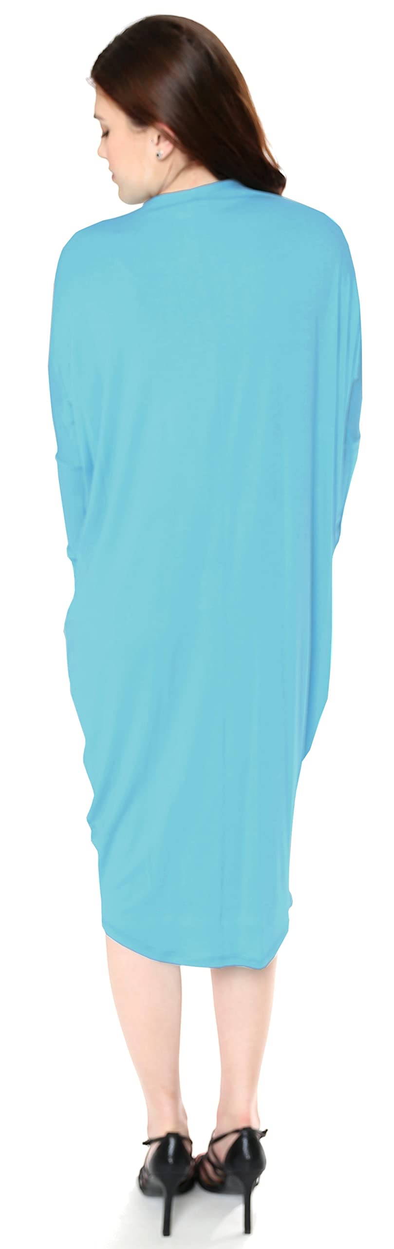 BABY O Women's Modest Cover Up Cocoon Dress - Comfortable Midi Long Dress Made in USA | Perfect for Casual Wear, Beach Cover-Up & Everyday Outfits