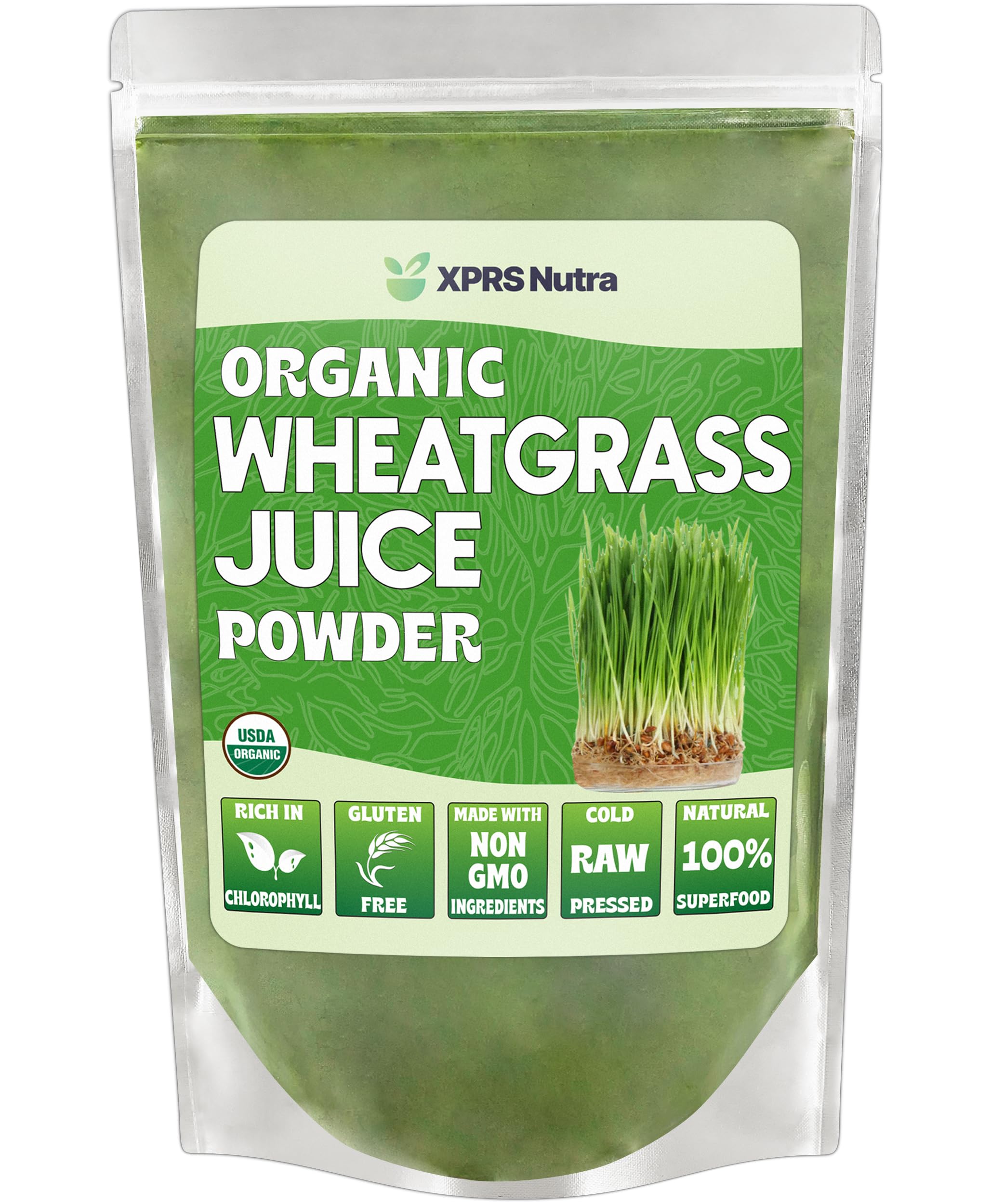 Organic Wheatgrass Juice Powder - Sustainably Grown, Instant & Concentrated - More Potent Than Regular Wheatgrass Powder - 4oz - Boost Energy, Detox & Immunity - Perfect for Smoothies, Juices & Wellness Shots