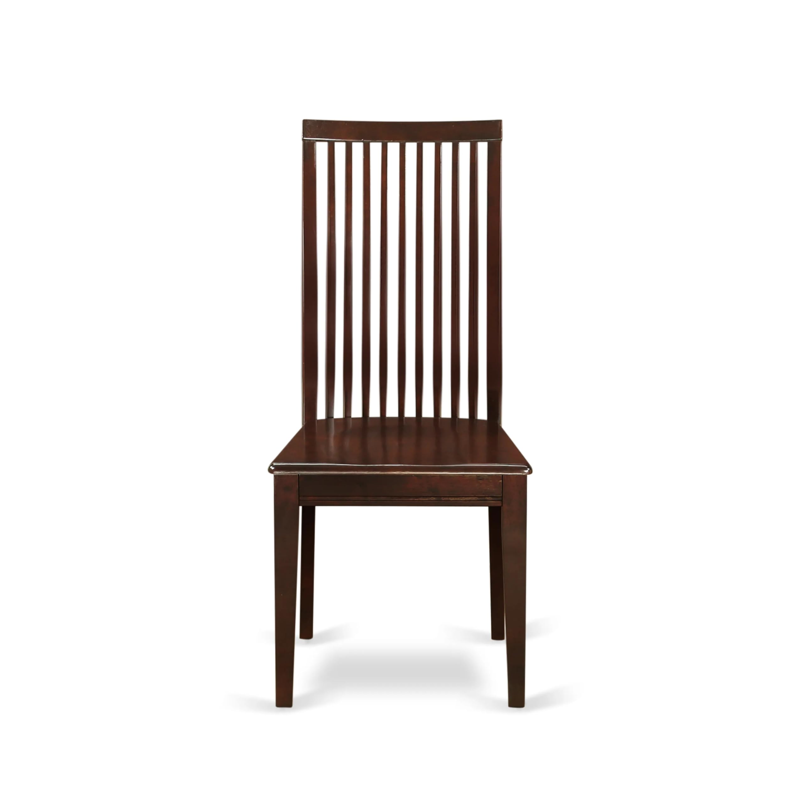 East West Furniture AMIP3-MAH-W 3-Piece Round Dining Table Set with Pedestal Base & 2 Chairs - 36x36 Inch Mahogany - Perfect for Small Kitchens, Apartments & Breakfast Nooks