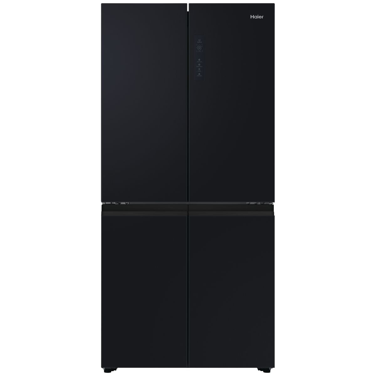 Haier 463L Quad Door Refrigerator - Black Stainless Steel HRF530YC | Energy Efficient French Door Fridge with Spacious Interior for Large Families & Entertaining