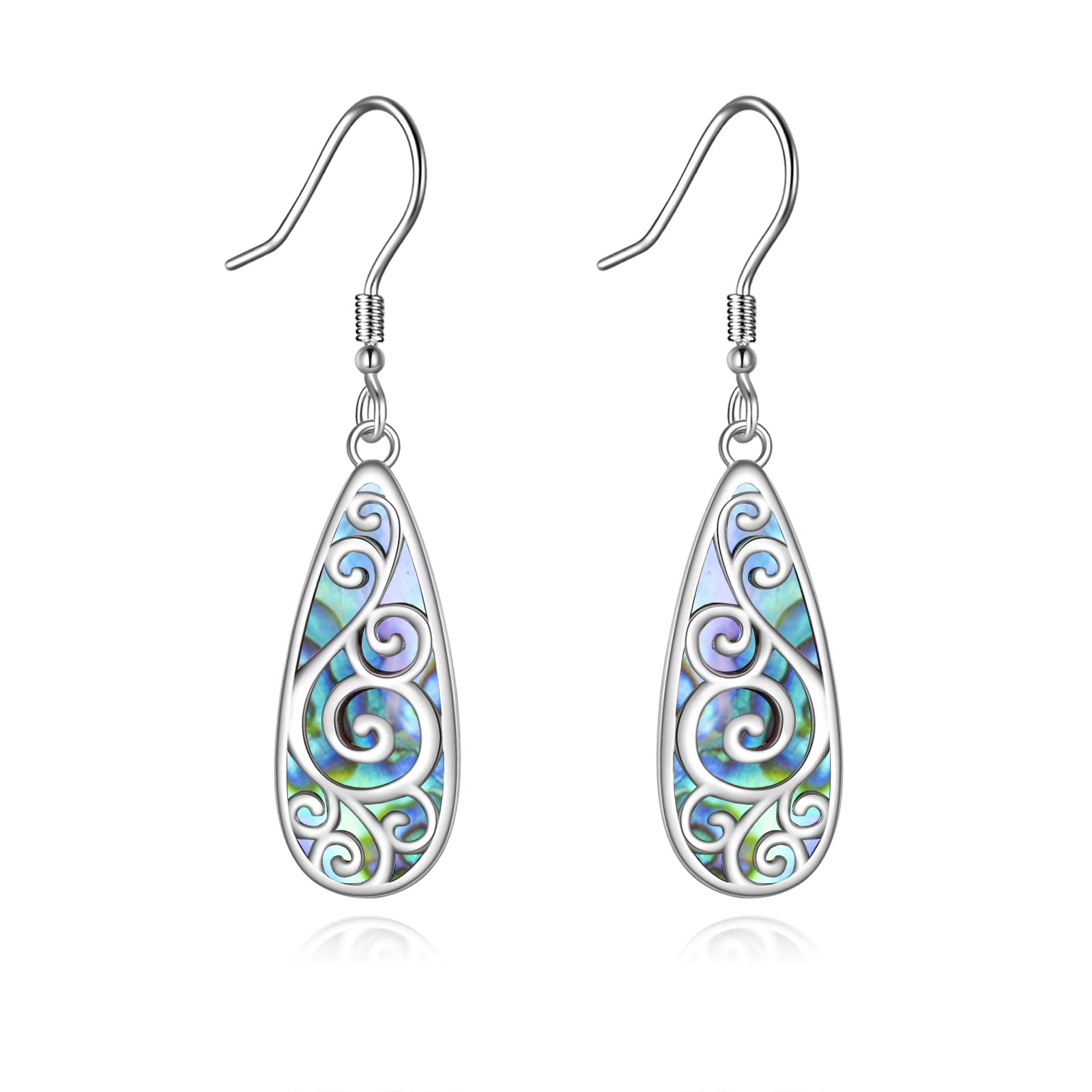 Vintage Sterling Silver Drop Flower Dangle Filigree Earrings for Women - Elegant Jewelry Gift for Weddings, Parties & Special Occasions