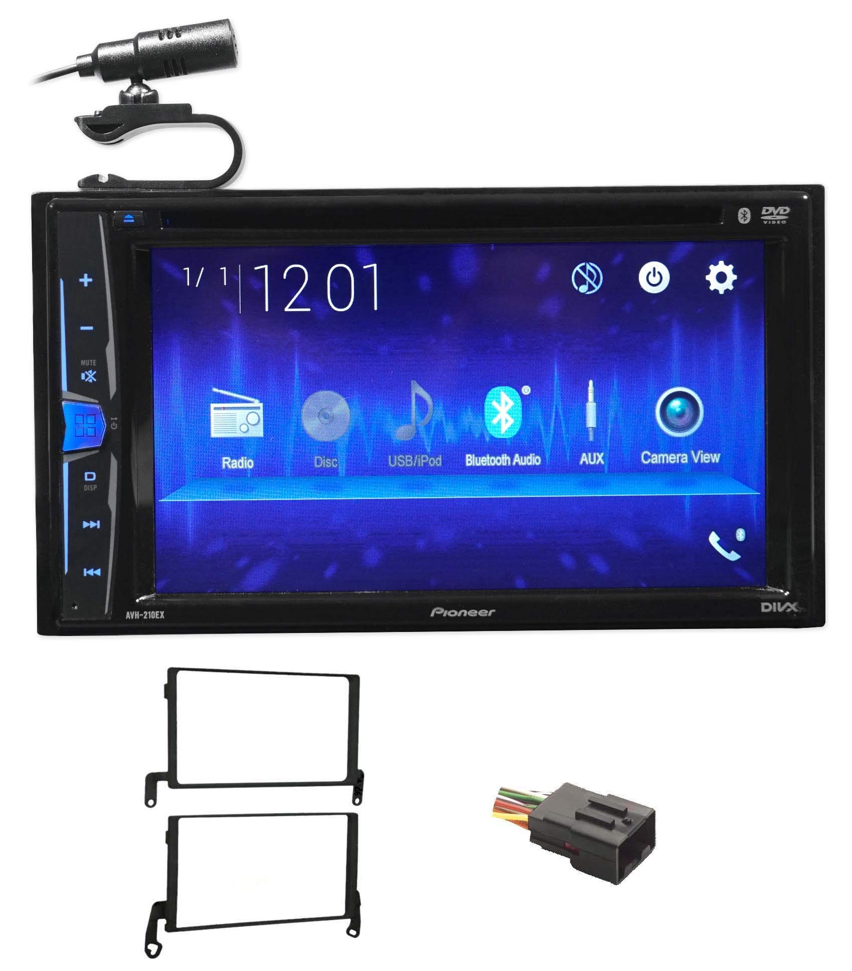 Pioneer DVD/CD Bluetooth Car Stereo Receiver - Compatible with iPhone, Android, USB - Perfect for 1999-2003 Ford F-150 Trucks - Enjoy Hands-Free Calling & Music Streaming on Your Commute