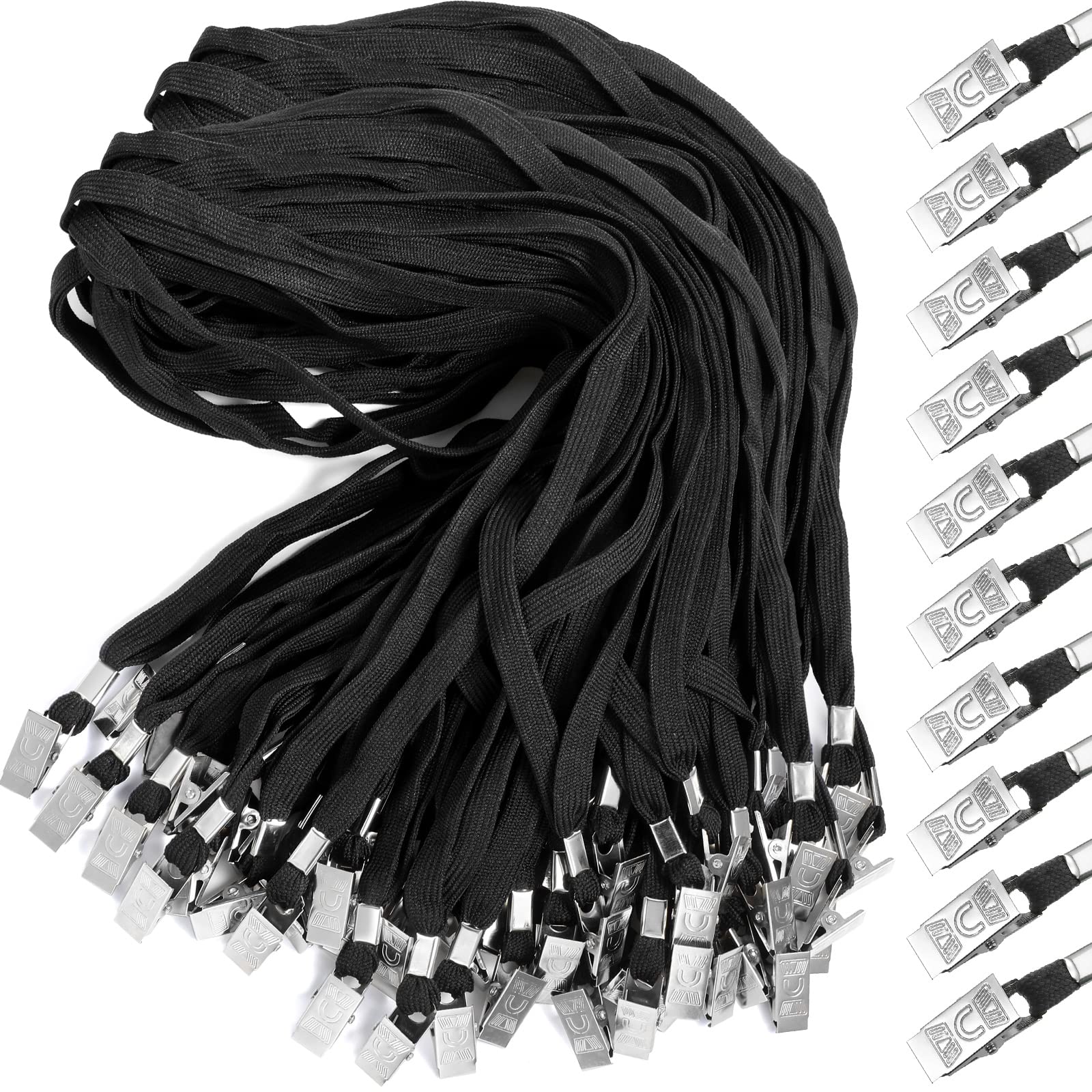 Marspark Bulk Lanyards with Swivel Hook for ID Cards - Office & Events Use