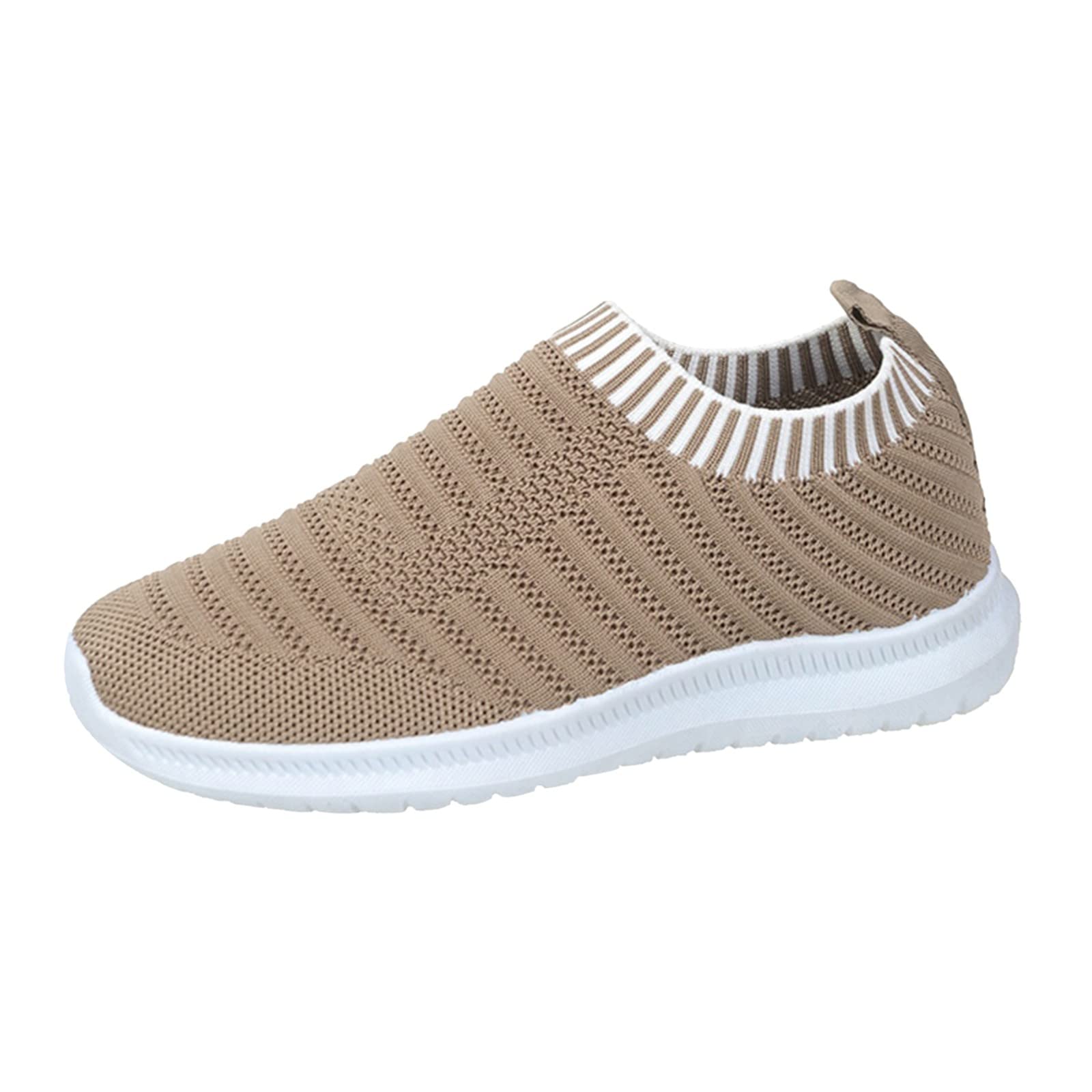 **Women's Wide Width Comfy Tennis Shoes - Kawaii Fashion Mesh Slip-On Sneakers for Running, Sports & Outdoor Activities**