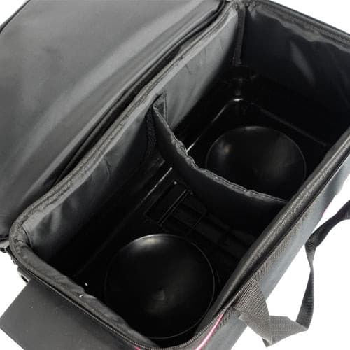 ELITE Professional Pink Double Roller Bowling Bag for Women & Men - Lightweight, Durable Travel Case for Bowling Balls & Accessories - Perfect for League Play, Tournaments & Practice Sessions