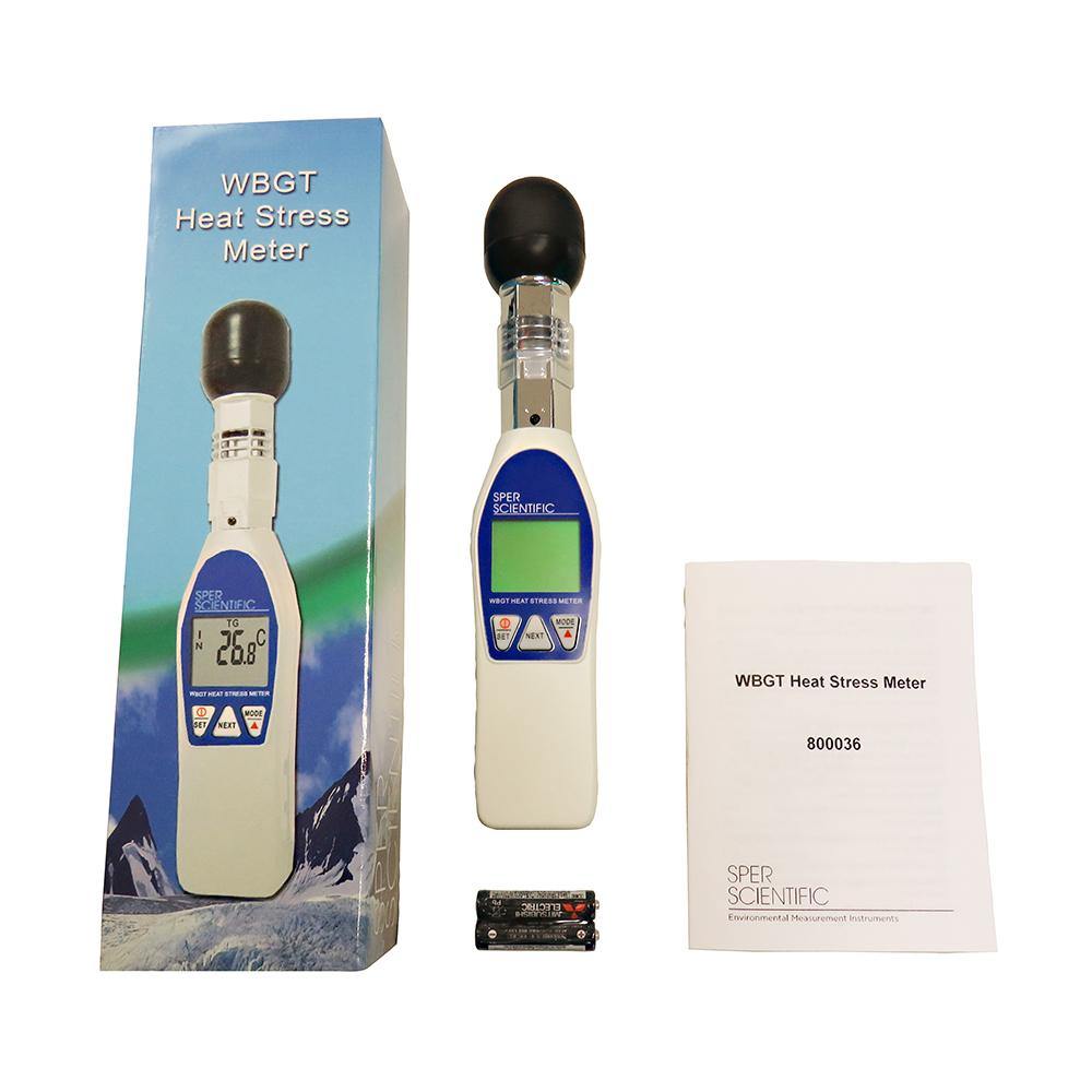 Professional Wet Bulb Globe Temperature (WBGT) Heat Stress Monitor - Accurate Outdoor & Indoor Heat Index Measurement for Construction, Sports, and Workplace Safety