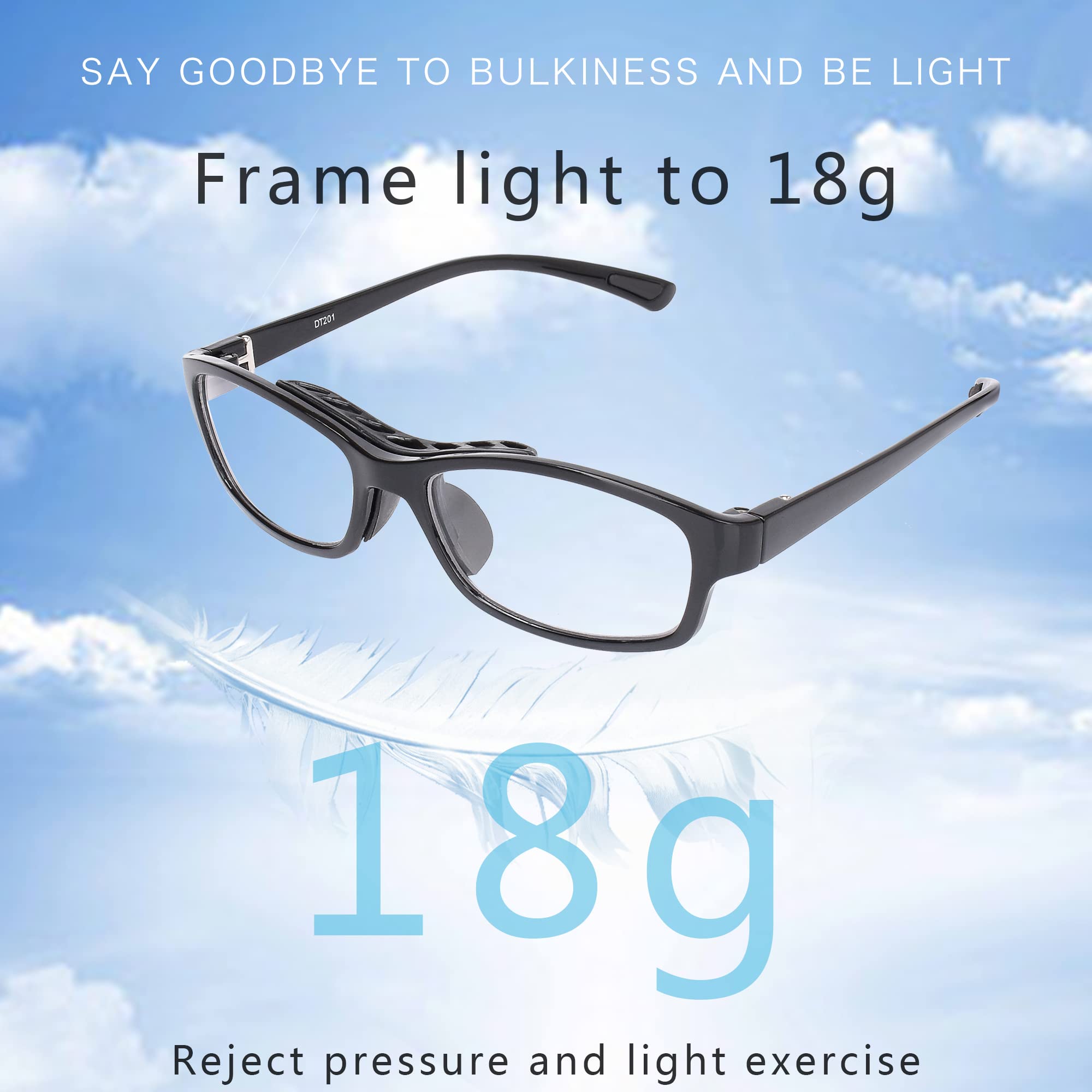 Sports Safety Goggles for Football & Soccer - Adjustable Strap & Interchangeable Temples for Men & Youth - Perfect for Training, Games & Outdoor Sports Protection