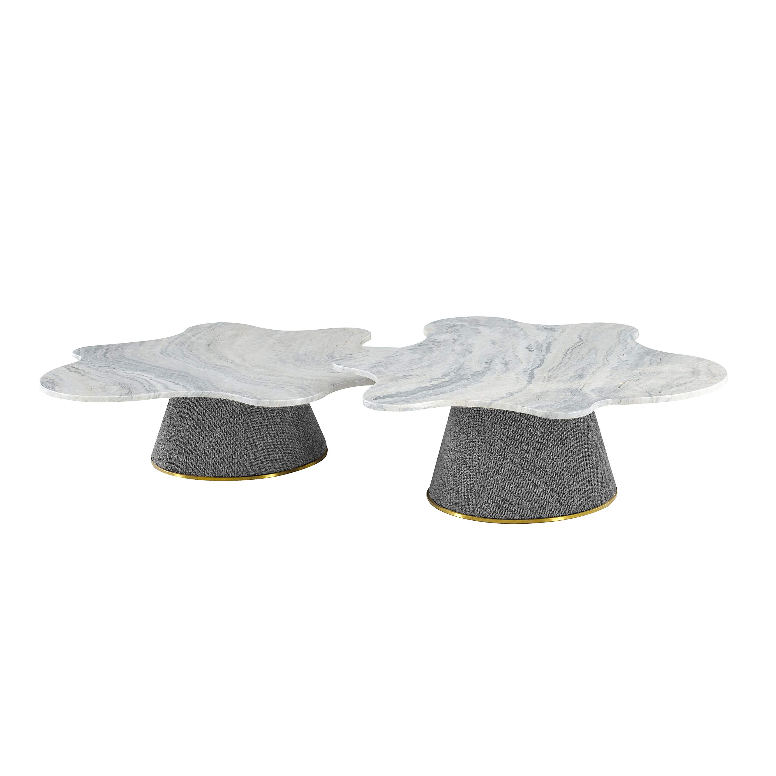 Pasargad Home Simona Real Marble Top Coffee Table - 47.2