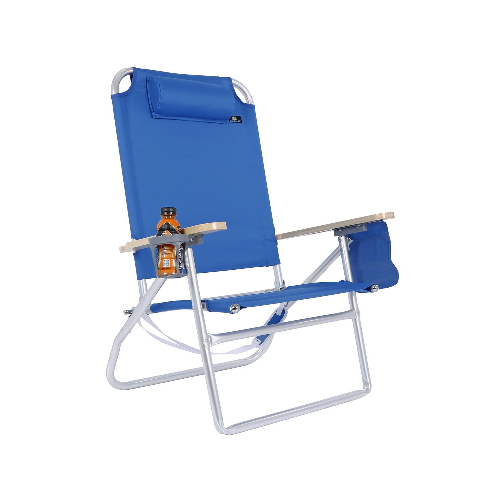 Premium XL Wide Tall Plus Size Aluminum Folding Heavy Duty Beach Chair for Adults - 17