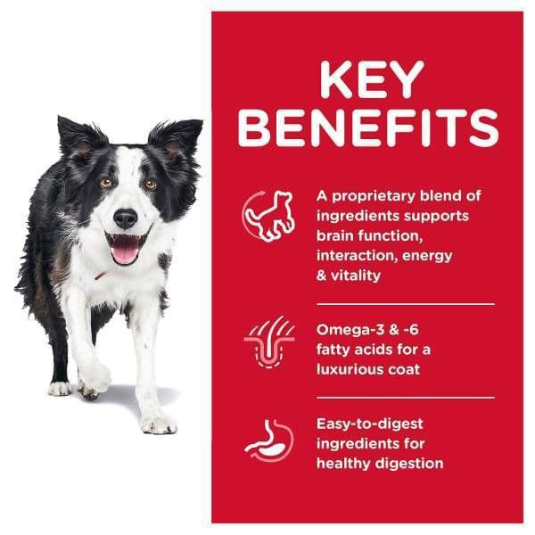 Science Diet Youthful Vitality Adult 7+ Chicken & Rice Recipe Dry Dog Food - Free Bag + 20% Off (2 Sizes) | Premium Nutrition for Senior Dogs to Support Energy & Vitality - Perfect for Active Mature Dogs Over 7 Years Old