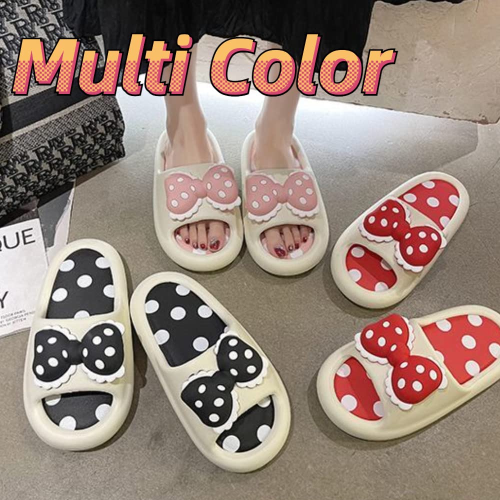 Rgiem Unisex Pillow Slippers for Women & Men - Soft Comfortable Non-Slip House Shoes - Quick Drying Shower Sandals - Cute Open Toe Indoor Slippers for Home, Spa, and Travel
