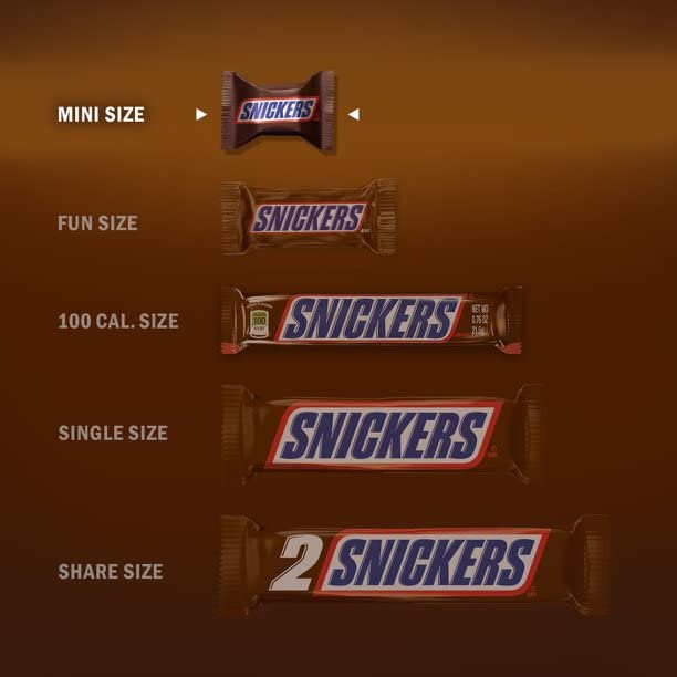 Snickers Minis Chocolate Caramel Candy Bars - Individually Wrapped Peanut Nougat Snack Size Candies - Bulk 1lb Pack for Halloween, Party Favors, Office Treats & Road Trips