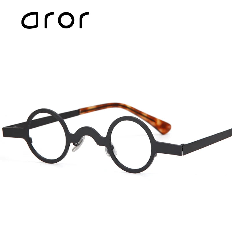 Aror Women's Full Rim Round Acetate Eyeglasses 22495 - Lightweight Alloy Frame, Fashionable Reading Glasses for Women - Perfect for Office, Reading & Everyday Wear