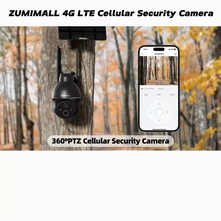 4G LTE Outdoor Battery Powered Security Camera G1K (3 Pack) - Wireless Solar Surveillance for Home, Farm, and Business Security
