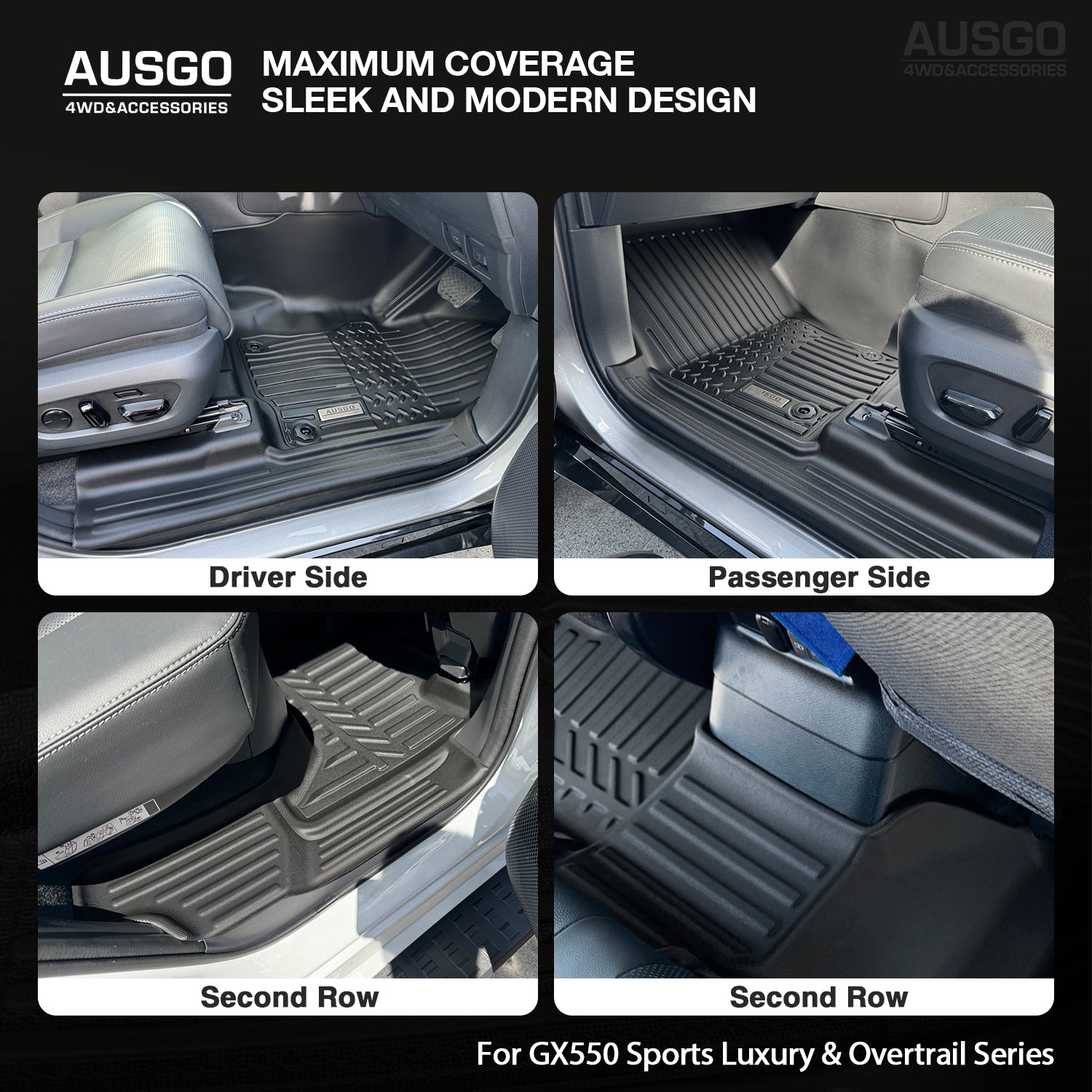 7D Custom Fit Car Floor Mats for Lexus GX550 2024-2025 - All-Weather Protection & Easy Cleaning - Perfect for Off-Road, Daily Commute & Family Road Trips