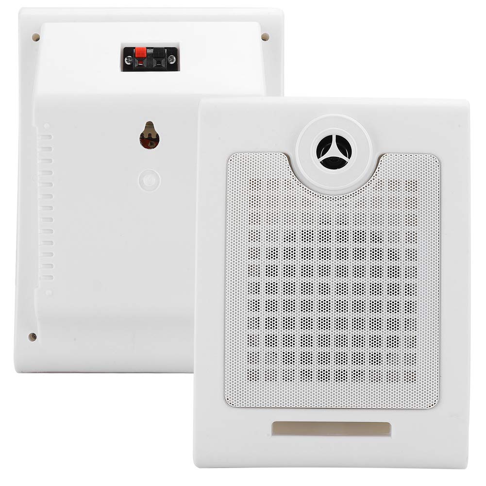 Yoidesu High Performance 15W Shallow On-Wall Speakers - Indoor & Outdoor Use for Schools, Shopping Malls, Restaurants, and Home Theaters