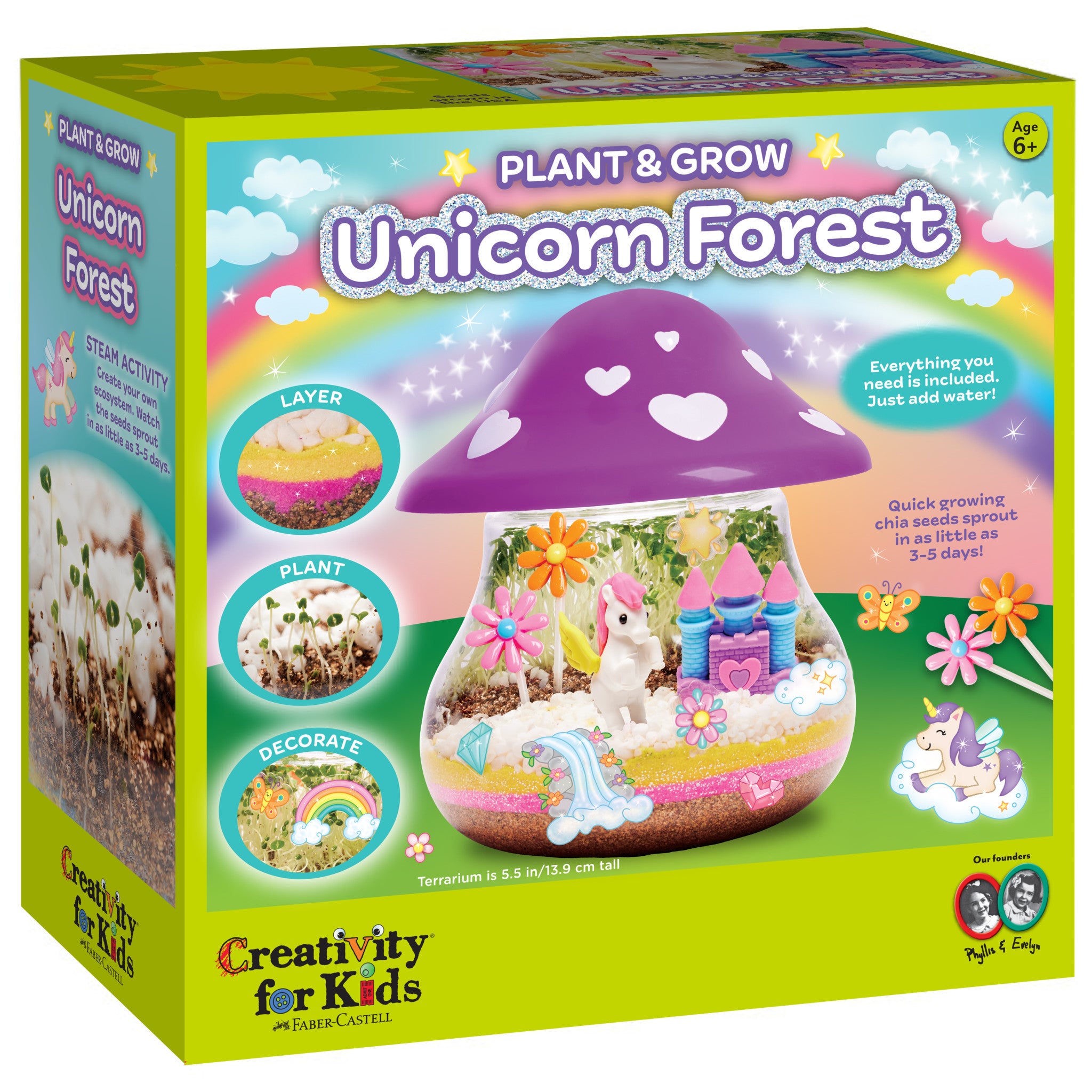 Unicorn Forest DIY Planting Kit for Kids - Grow Your Own Magical Garden - Fun Educational STEM Activity for Indoor & Outdoor Play