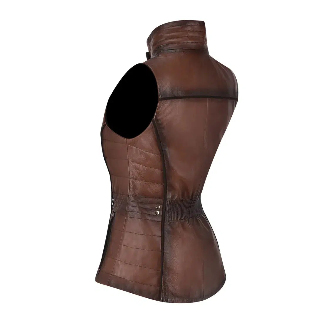 Women's Cuadra Brown Western Fashion Soft Lambskin Vest M276COC | Stylish Cowgirl Outfit for Rodeo, Country Music Festivals & Casual Wear